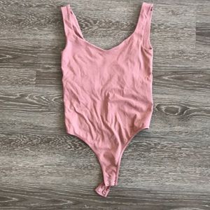 Free people nude pink tank bodysuit XS/S